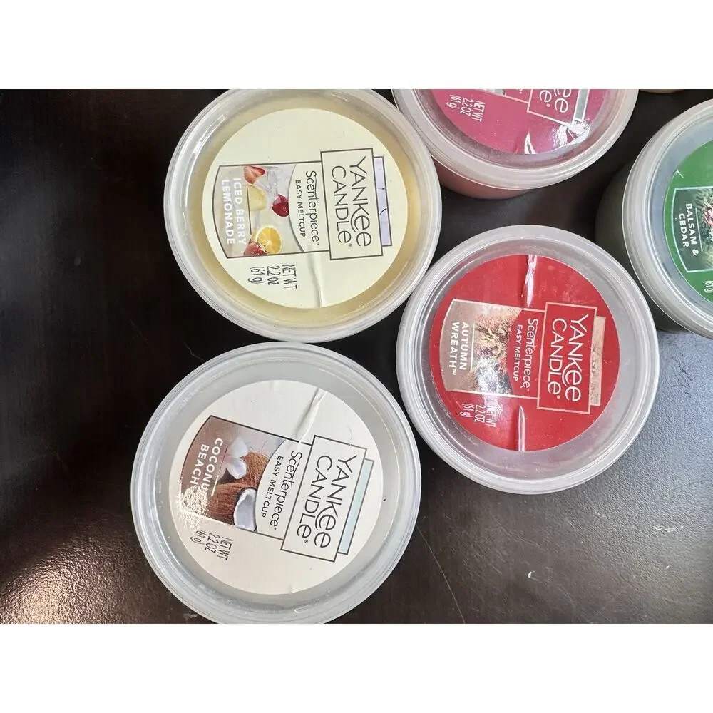 Lot Of 10 Yankee Candle Scenterpiece Easy Melt Cups 2.2oz (3 Discontinued Scents